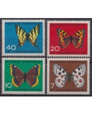 F-EX44706 GERMANY MNH 1962 YOUNTH WELFARE BUTTERFLIES MARIPOSAS PAPILLON. F-EX44706 GERMANY MNH 1962 YOUNTH WELFARE BUTTERFLIES MARIPOSAS PAPILLON.