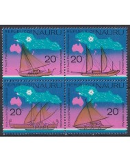 F-EX44779 NAURU MNH 1975 15th SOUTH PACIFIC CONFERENCE TRADITIONAL SHIP BARCOS.