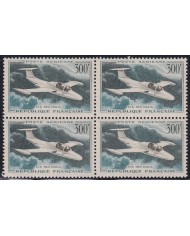 F-EX43823 FRANCE MNH 1959 AIRPLANE MORANE SAULNIER AVION BLOCK 4.