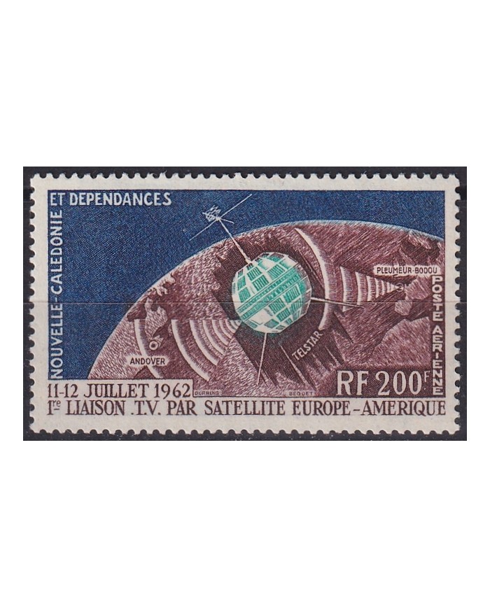 F-EX44850 NEW CALEDONIE MNH 1962 TELECOMMUNICATIONS SATELLITE SPACE TELSTAR.