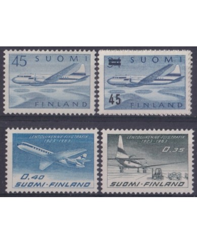 F-EX44595 FINLAND SOUMI MNH 1958-63 AVION AIRPLANE AIR MAIL.