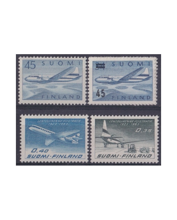 F-EX44595 FINLAND SOUMI MNH 1958-63 AVION AIRPLANE AIR MAIL.