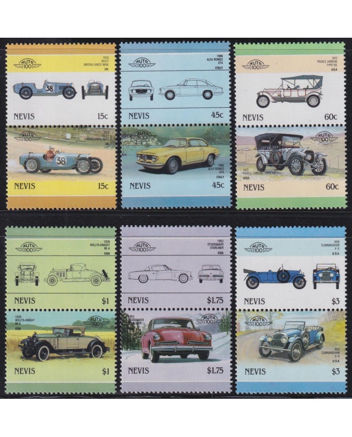 F-EX44832 NEVIS MNH 1986 VINTAGE AUTOMOVIL AUTO.