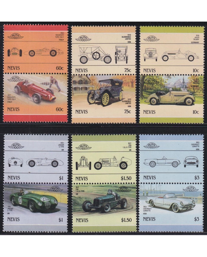 F-EX44837 NEVIS MNH VINTAGE AUTOMOVIL AUTO.