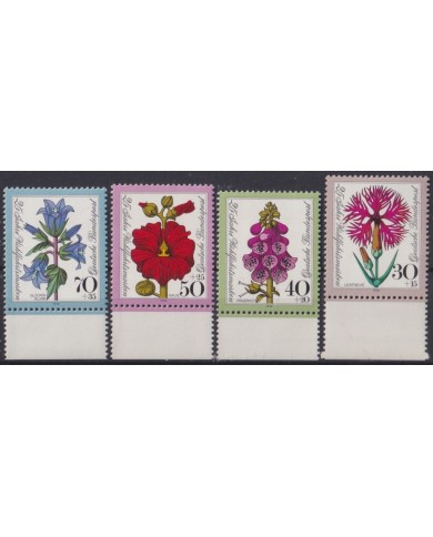 F-EX44694 GERMANY MNH 1974 FLOWER FLORES 25th WELFARE.