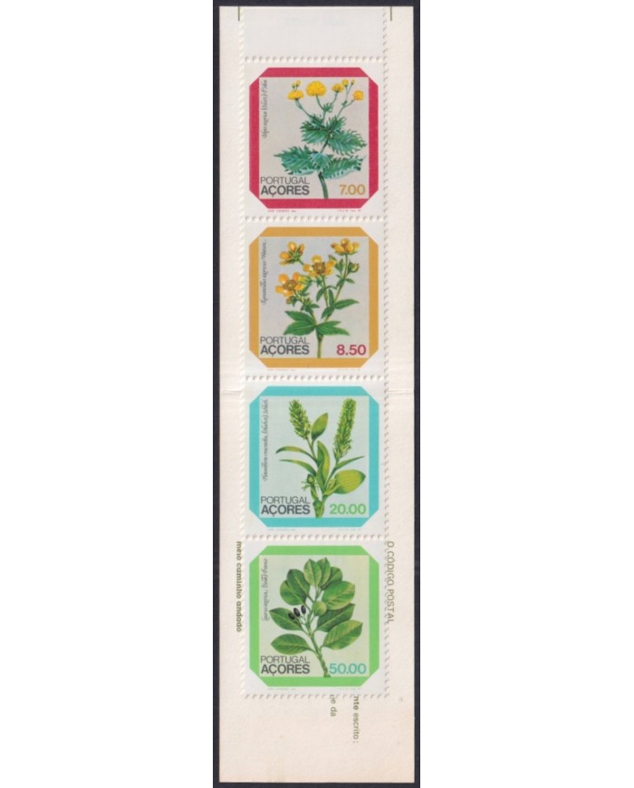 F-EX44738 AZORES PORTUGAL MNH 1981 LOCAL FLOWER FLORES BOOKLED.