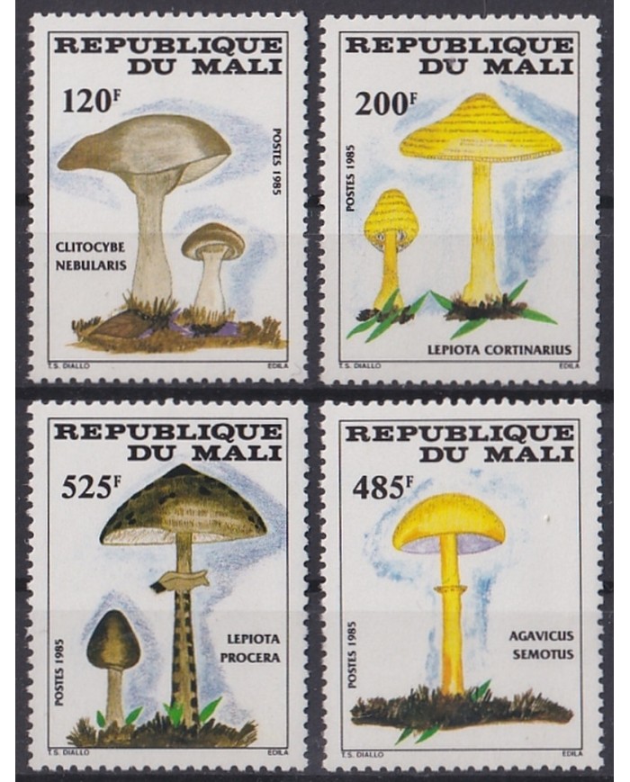 F-EX44781 MALI  MNH 1985 FLOWER MUSHROOMS PLANTS.