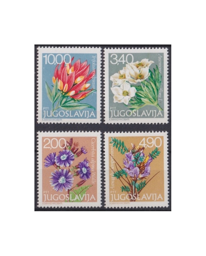 F-EX44648 YUGOSLAVIA MNH PTT FLOWER FLORES.