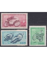 F-EX44699 GERMANY DDR MNH 1963 MOTO RACE MOTORCICLE.