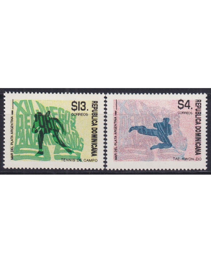 F-EX44564 DOMINICANA REP MNH 1995 TAEKWONDO MARTIAL ART KARATE CHAMPIONSHIP.