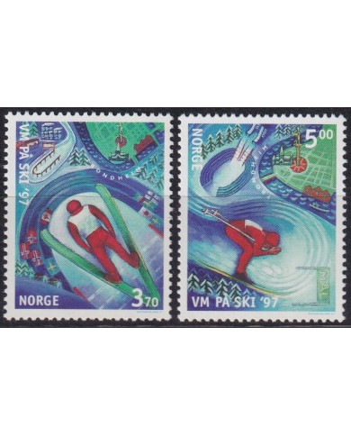 F-EX44572 NORWAY NORGE NOREG MNH 1997 NORDIC SKI WC.