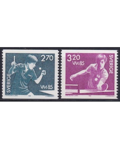 F-EX44476 SWEDEN MNH 1985 TENNIS TABLE PING PONG.