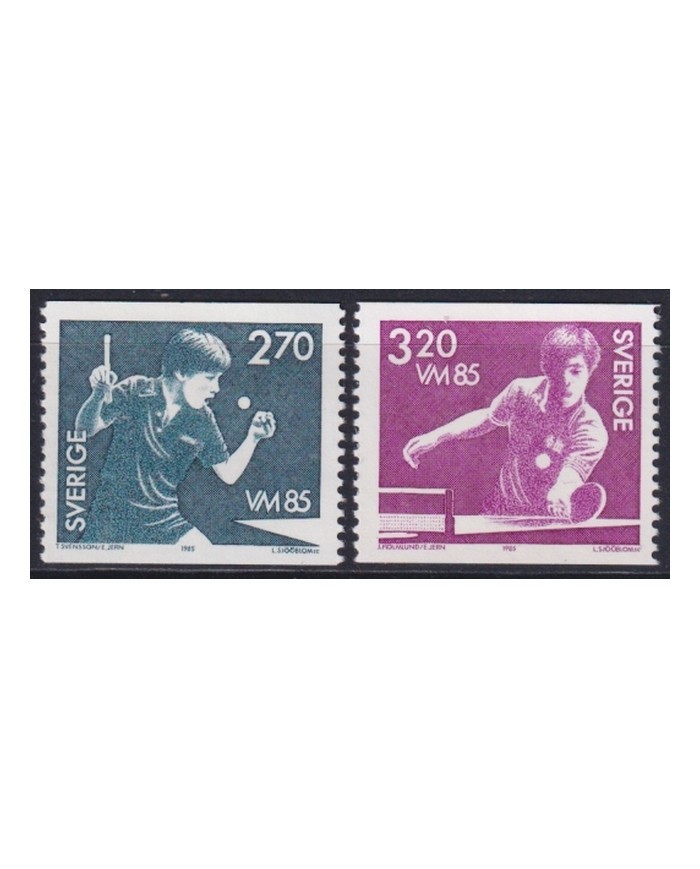F-EX44476 SWEDEN MNH 1985 TENNIS TABLE PING PONG.