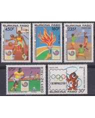 F-EX44809 BURKINA FASO MNH 1988 SEOUL OLYMPIC GAMES SOCCER BASKETBALL VOLLEY.