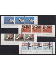 F-EX43846 YUGOSLAVIA MNH 1980 MOSCOW OLYMPIC GAMES CYCLING FENCING HOCKEY ARCHERY.
