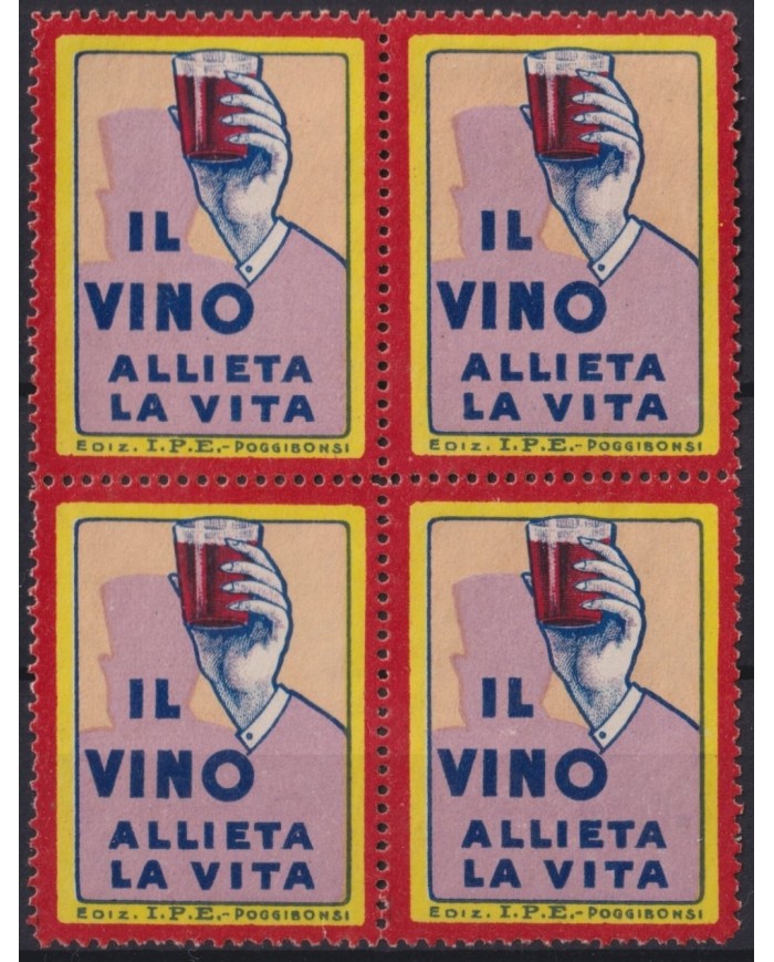 F-EX16709 ITALY ITALIA CINDERELLA WINE BEVERAGE NO GUM BLOCK