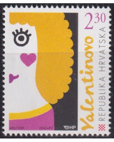 F-EX44158 CROATIA MNH 2000 GREETINGS SAN VALENTIN´ES DAY. DAY.