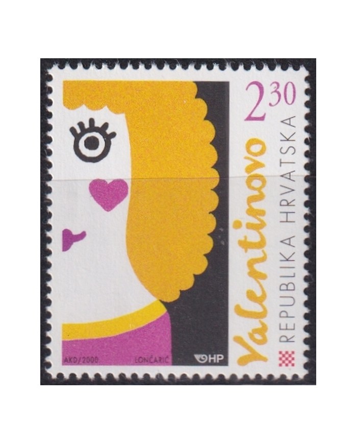 F-EX44158 CROATIA MNH 2000 GREETINGS SAN VALENTIN´ES DAY. DAY.