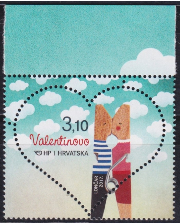 F-EX44857 CROATIA HRVATSKA MNH 2017 LOVE GREETINGS SAN VALENTIN.