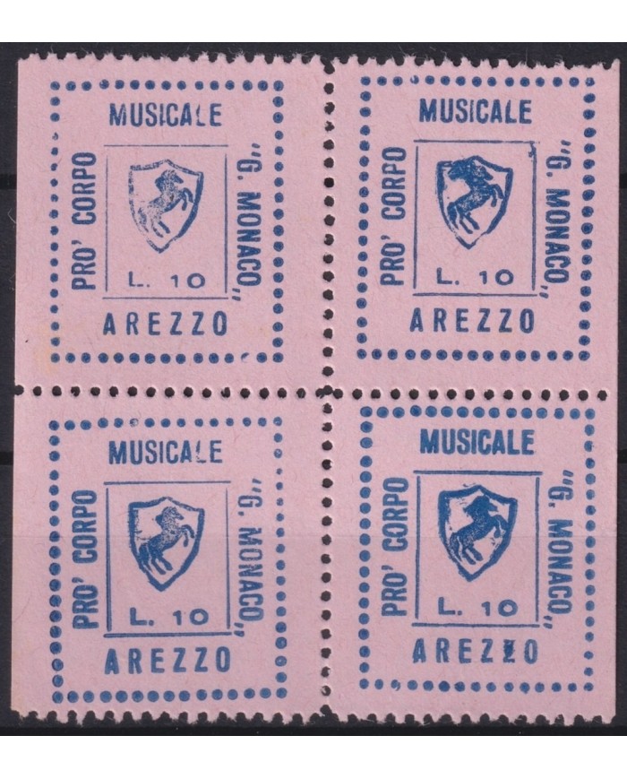 F-EX16713 ITALY ITALIA CINDERELLA 10 LIRE PRO CORPO MUSICALE AREZZO NO GUM
