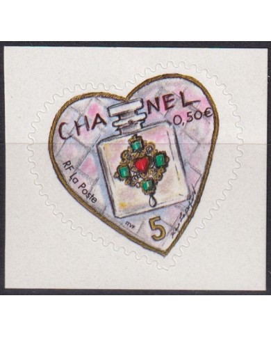 F-EX44863 FRANCE MNH 2000 CHANEL 5 PERFUM PERSONALICED ADHESIVE.