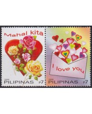 F-EX44865 PHILIPPINES MNH 2009 FLOWER GREETINGS SAN VALENTIN.