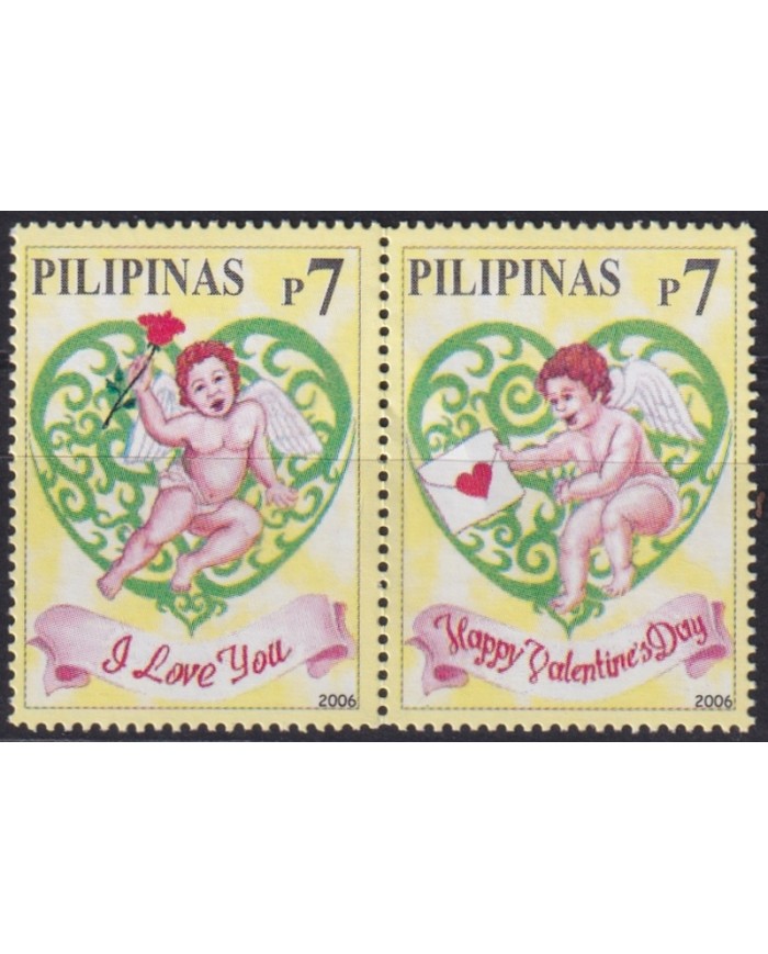 F-EX44866 PHILIPPINES MNH 2006 CUPIDO GREETINGS SAN VALENTIN.