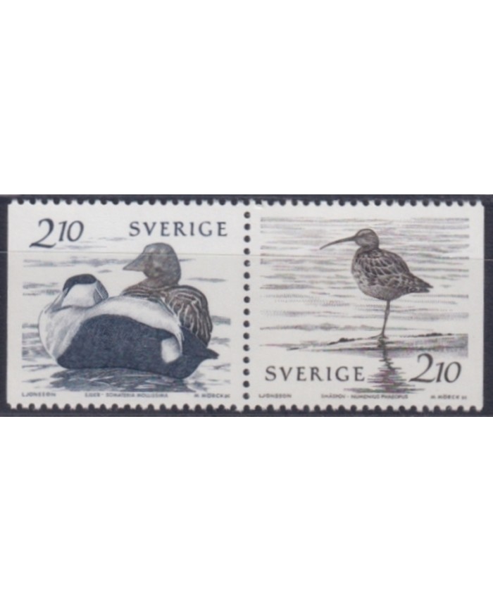 F-EX44879 SWEDEN SVERIGE MNH 1986 BIRD AVES PAJAROS OISEAUX.