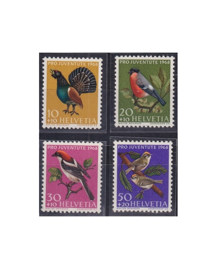 F-EX44880 SWITZERAND MNH 1968 PRO JUVENTUTE BIRD AVES PAJAROS OISEAUX.