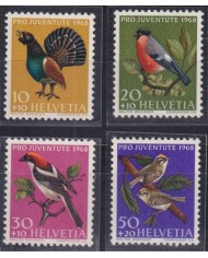 F-EX44880 SWITZERAND MNH 1968 PRO JUVENTUTE BIRD AVES PAJAROS OISEAUX.