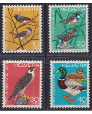F-EX44875 SWITZERAND MNH 1971 PRO JUVENTUTE BIRD AVES PAJAROS OISEAUX.