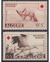 F-EX44722 ALGERIE ARGELIA MNH 1957 RED CROSS BIRD AVES PAJAROS OISEAUX.