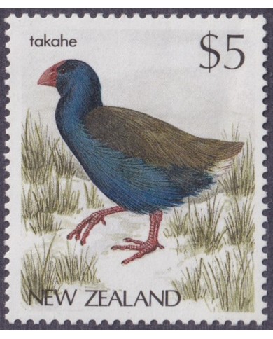 F-EX40101 NEW ZEALAND MNH 1988 5$ TAKAHE BIRD AVES PAJAROS OISEAUX.