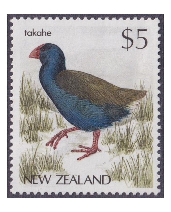 F-EX40101 NEW ZEALAND MNH 1988 5$ TAKAHE BIRD AVES PAJAROS OISEAUX.