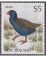 F-EX40101 NEW ZEALAND MNH 1988 5$ TAKAHE BIRD AVES PAJAROS OISEAUX.