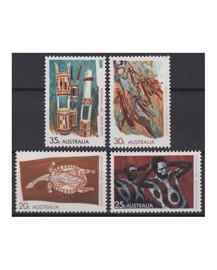F-EX44803 AUSTRALIA MNH 1971 ABORIGINAL ART PAINTING.