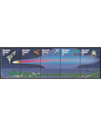 F-EX40098 MARSHALL MNH 1986 COSMOS SPACE HALLEY COMENT TRIP.