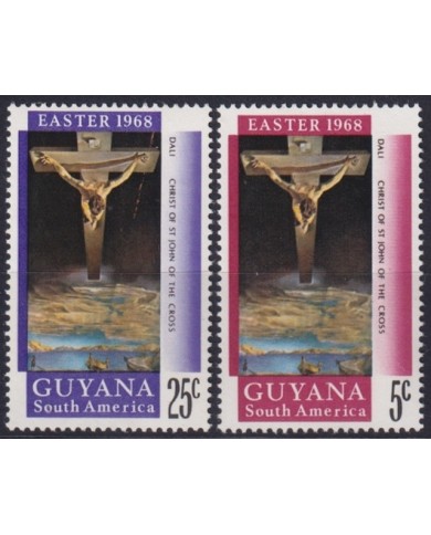 F-EX44148 GUAYANA MNH 1968 CHRISTMAS NAVIDAD RELIGION ART PAINTING SALVADOR DALI.