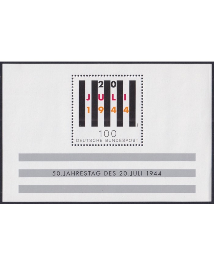 F-EX44324 GERMANY MNH 1994 50th ANNIV HITLER ASSASSINATION.