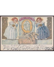 F-EX41286 GERMANY BAYERN 1911 ILUSTRATED POSTAL STATIONERY.