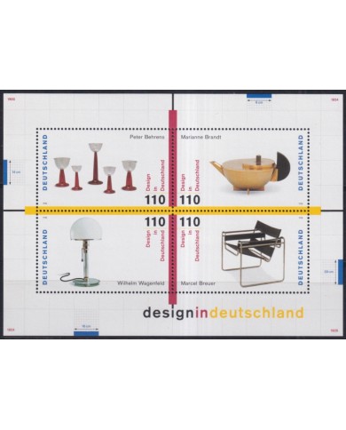 F-EX43861 GERMANY MNH 1998 CONTEMPORARY MODERN DESING ART.