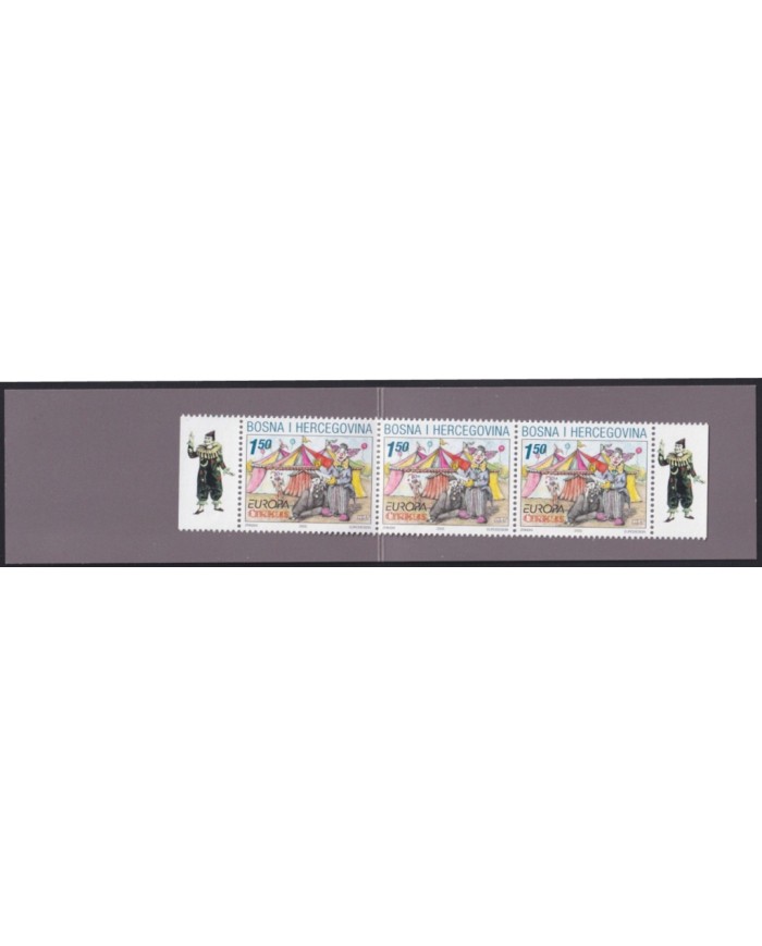 F-EX43281 BOSNIA I HERCEGOVINA MNH 2002 EUROPA CEPT BOOKLED CIRCUS.