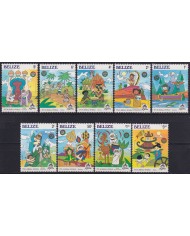 F-EX43891 BELIZE MNH 1985 CHRISTMAS NAVIDAD 30th ANNIV DISNEYLAND PARK.