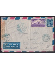 F-EX41287 EGYPT 1949 PORT SAID CENSORSHIP COVER TO FRANCE.