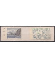 F-EX44658 FOROYAR FAROE MNH 1977 BOOKLED BEE MAP & LANDSCAPE.