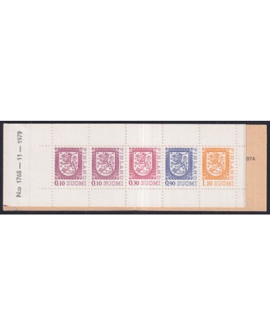 F-EX44132 FINLAND MNH 1979 BOOKLED COAST OF ARMS.