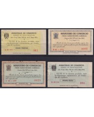 F-EX40646 ESPAÑA SPAIN 1953-59 POLIZAS REVENUE FONDO DE TRAMITACIONES STAMPS LOT.