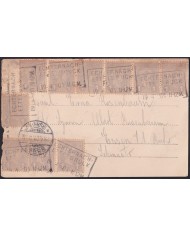 Z151 LUXEMBURG 1901 POSTCARD TO ESSEN GERMANY