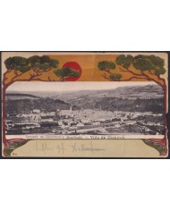 Z151 LUXEMBURG 1901 POSTCARD TO ESSEN GERMANY