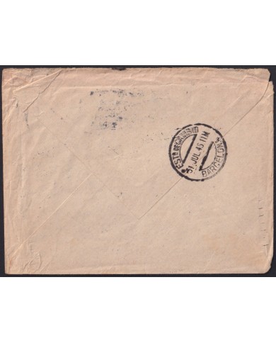 Z167 PORTUGAL 1945 WWII CENSORSHIP TO SPAIN “EXENTO DE CENSUTA” TELEPHON